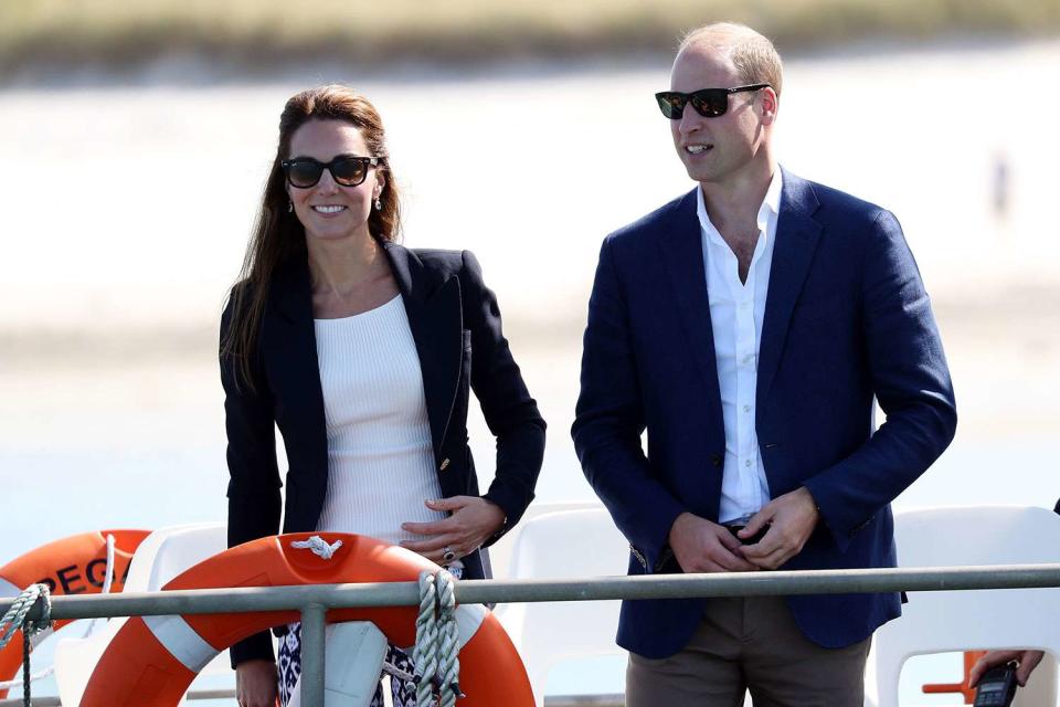 <p>Alex Huckle/GC Images</p> Kate Middleton and Prince William in Tresco, Isles of Scilly in 2016.