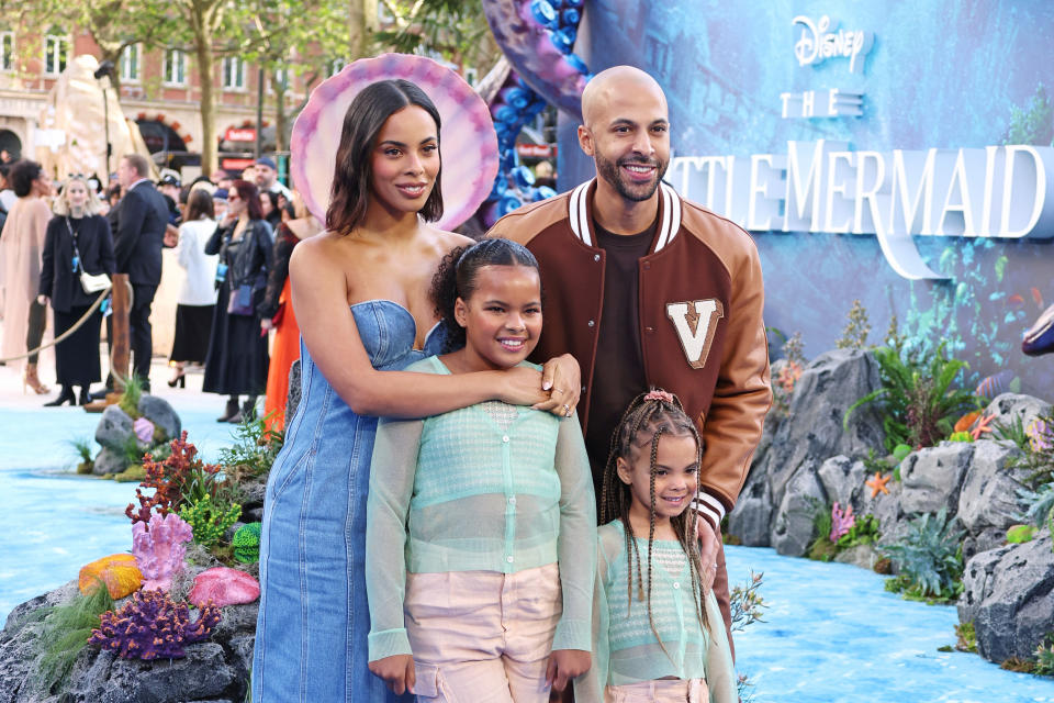 Rochelle Humes, Alaia-Mai Humes, Marvin Humes and Valentina Raine Humes