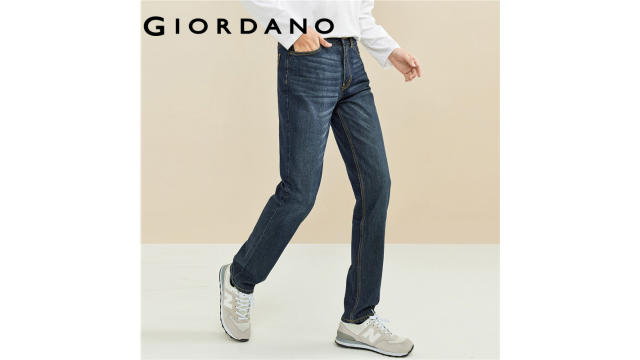 Giordano Men Pants Cotton Khaki Pants For Men Stretchy Low Rise Slim Tapered  Khakis Slim Fit Trousers Man Free Shipping 01110583