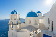 <p>Easter is a fantastic time to visit the Greek islands, when the weather is warming up and before the summer hordes arrive. Celestyal Cruises has a three-night Iconic Aegean cruise, which will immerse you in the Greek culture at a bargain price. The round-trip from Athens includes stops at Mykonos, Kusadasi, Patmos, Heraklion and Santorini and there are excursions to Ephesus and the Minoan Palace of Knossos included in the price. The cruise, which departs on April 19, costs from £479pp, including full-board accommodation on the ship. <em>[Photo: Getty]</em> </p>