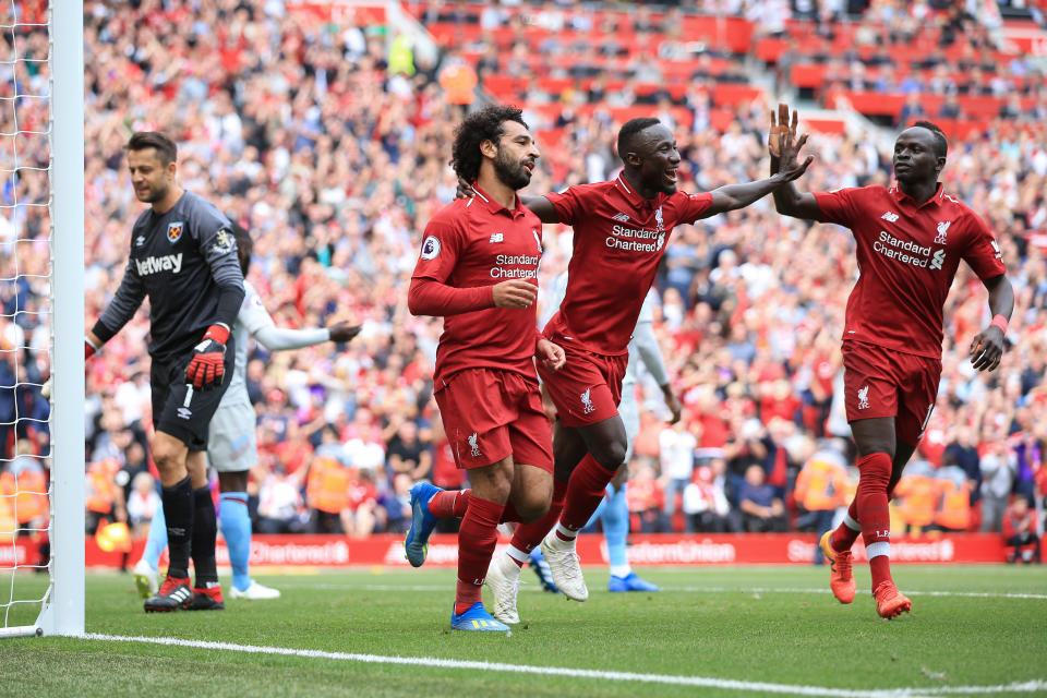 Red fire: Liverpool have started the new Premier League season strongly