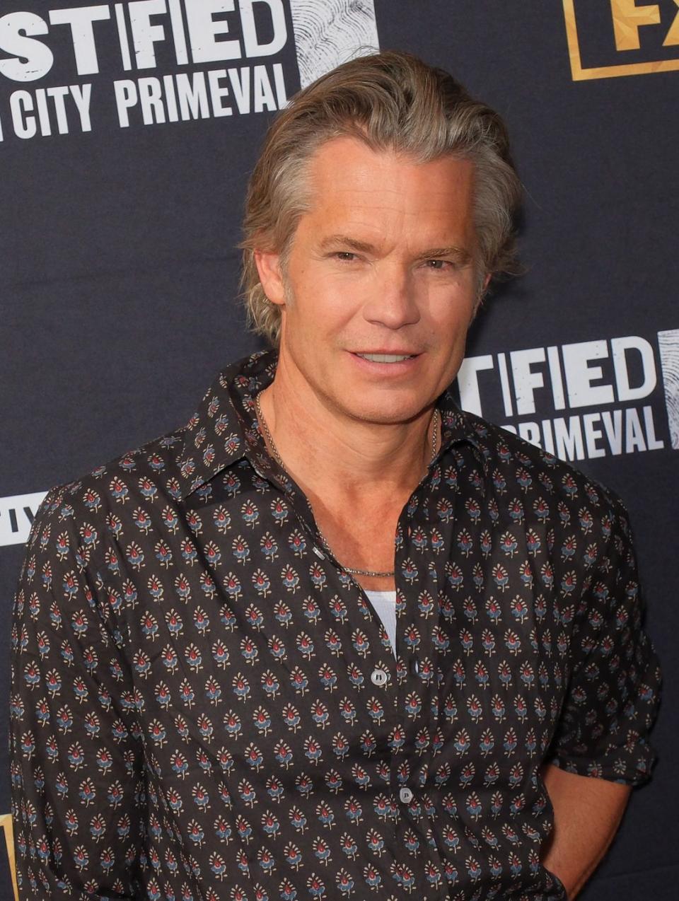 austin, texas june 01 timothy olyphant attends the opening night of the 2023 atx tv festival at stateside at the paramount on june 01, 2023 in austin, texas photo by hubert vestilgetty images