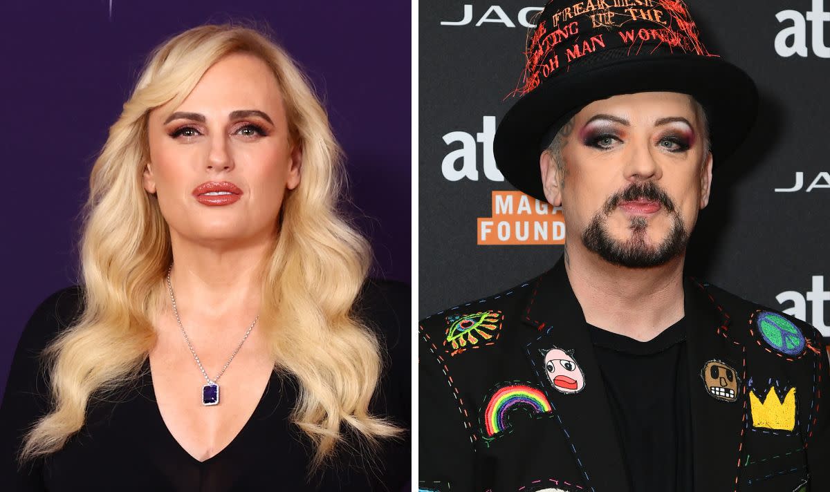 Rebel Wilson and Boy George (Getty)