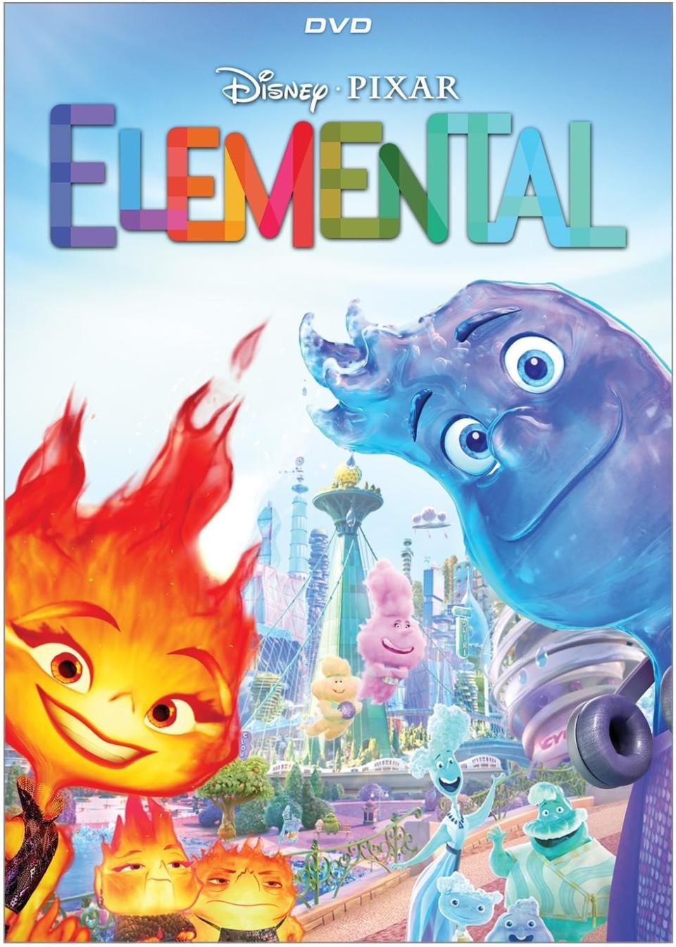 Elemental Pixar DVD 