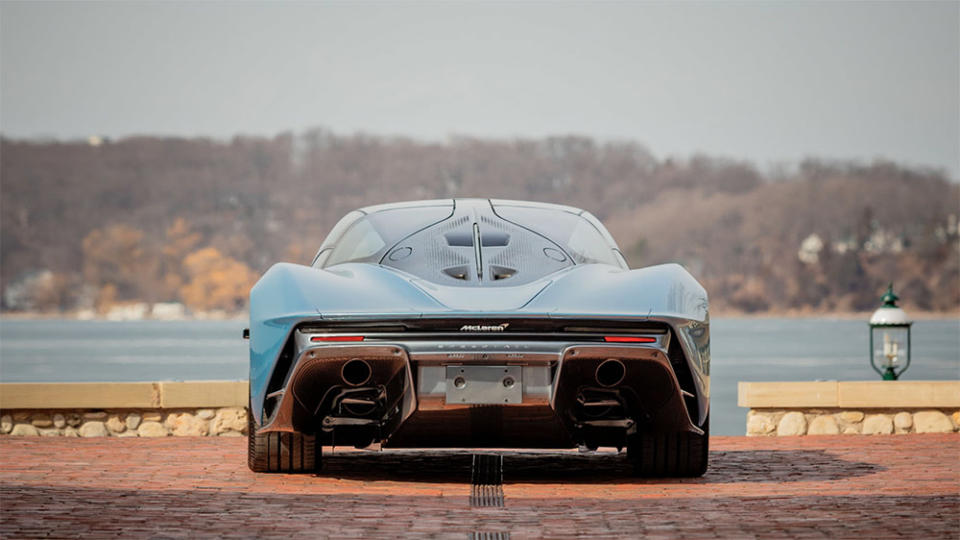 The Inside the 2020 McLaren Speedtail from the back