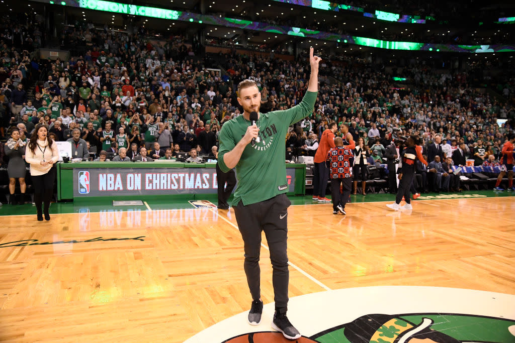 Gordon Hayward’s not ready to say “never” just yet. (Getty)