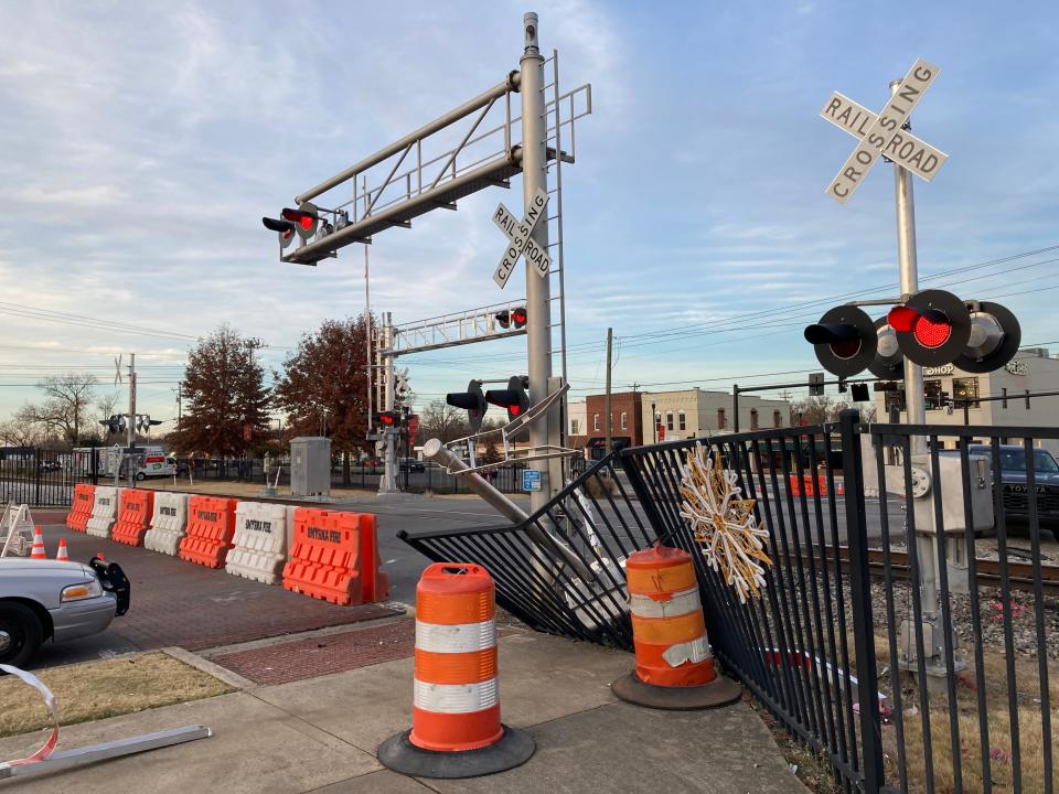 The Smyrna government closed the Washington Street crossing of the CSX railroad line Monday (Nov. 13, 2023) after a driver died after being hit by a train.