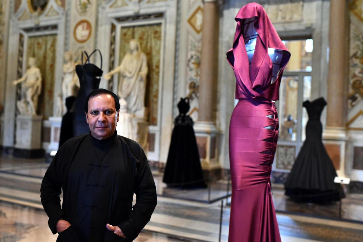 Azzedine Alaïa at an exhibition of his designs in Rome, 2015: AFP/Getty