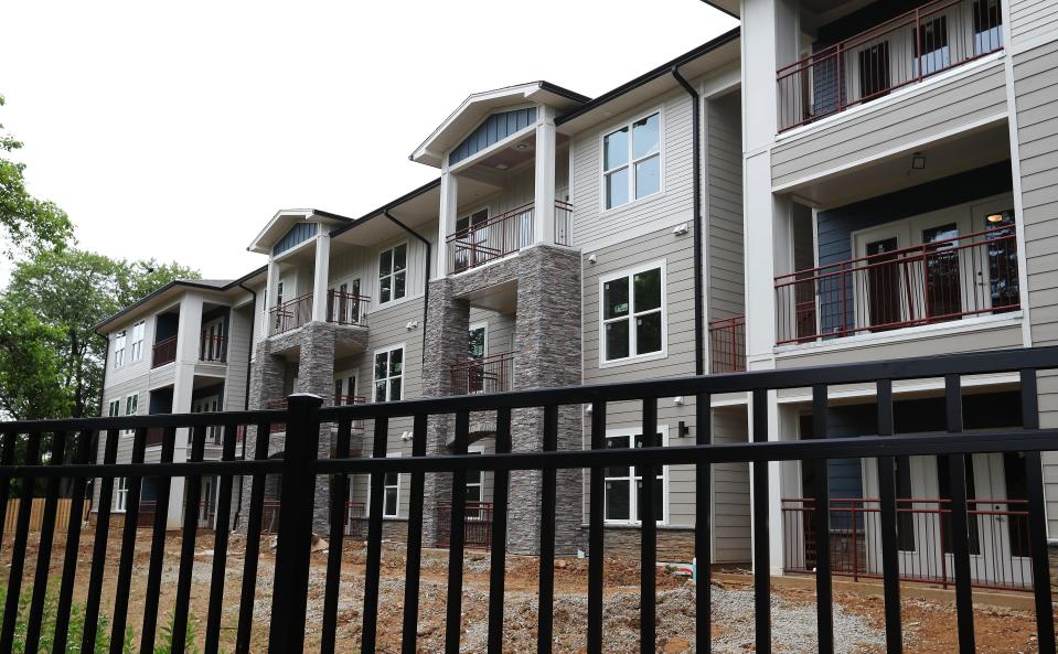 The Lone Oak Meadows housing complex on S. Park Road in Louisville, Ky. on May. 28, 2023.  The development is one of several that offer affordable housing around the city.