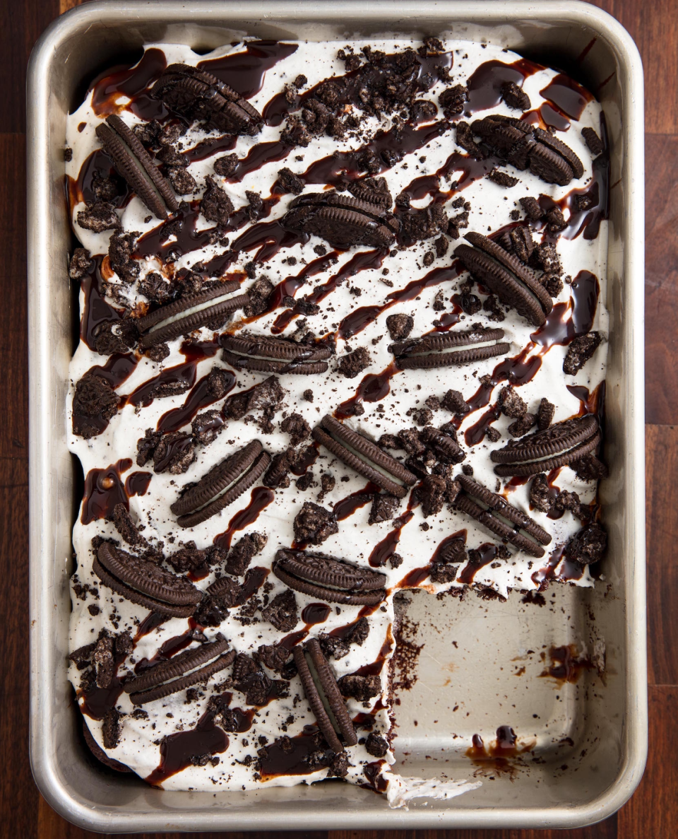 Oreogasm Poke Cake