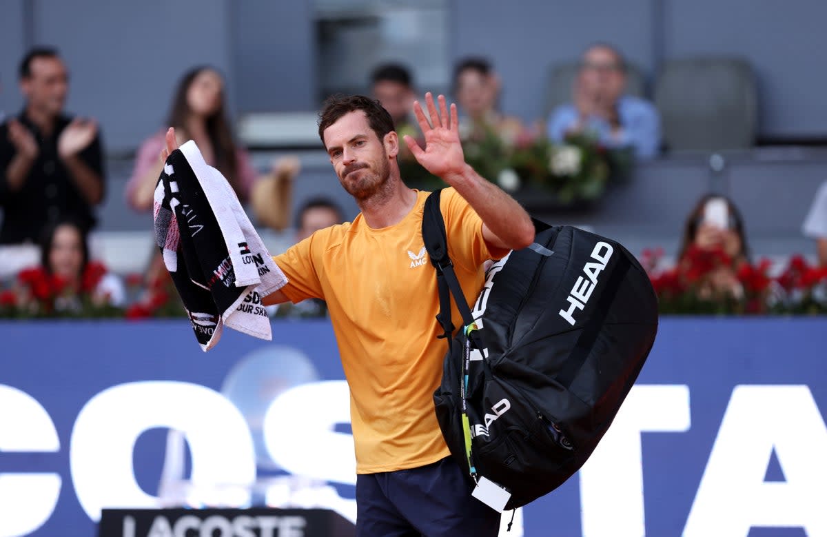 Murray after his first-round exit at the Madrid Open  (Getty Images)