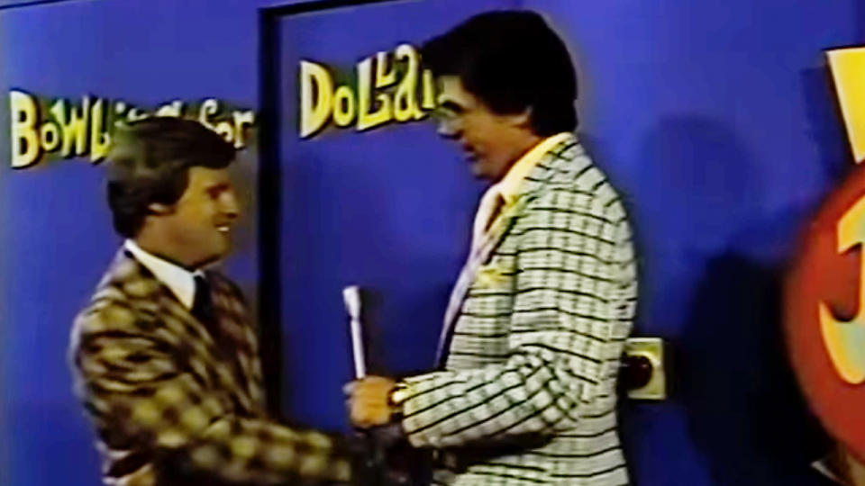 The opening segment of Bowling for Dollars