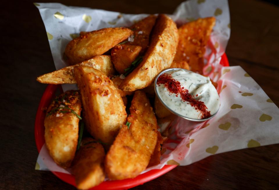 Wedge fries.