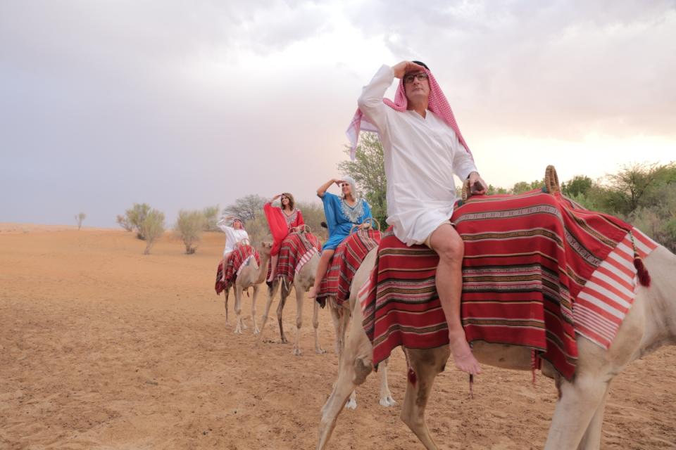 Kochie on a camel