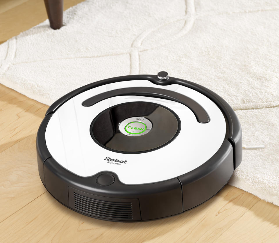 It senses the difference between wood floors and carpet, and automatically adapts. (Photo: Walmart)