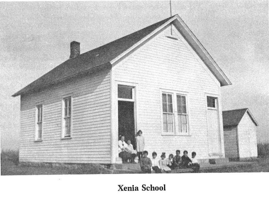 A photo of Xenia School in Dallas County's Des Moines Township.