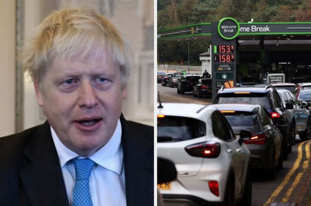 Prime minister Boris Johnson has been criticised for not addressing the fuel crisis (Photo: Getty)