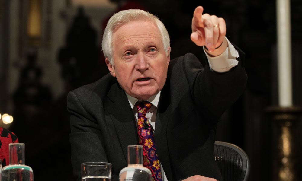 BBC Question Time host David Dimbleby.