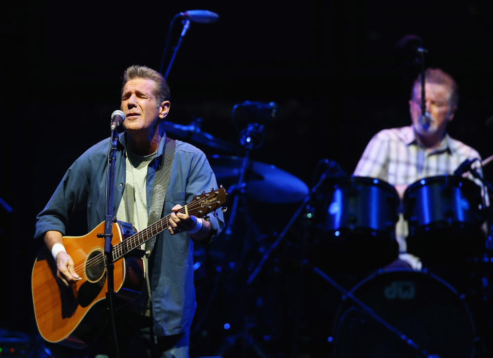 Founding Eagles guitarist Glenn Frey died on Jan. 18, 2016, at the age of 67.<a href="https://production-nmapi-preview.use1.huffpo.net/us/collection/5688a877e4b06fa688829683?preview=5688a877e4b06fa688829684&amp;view=slideshow#569db407e4b00f3e9862b7de" data-beacon="{&quot;p&quot;:{&quot;mnid&quot;:&quot;entry_text&quot;,&quot;lnid&quot;:&quot;citation&quot;,&quot;mpid&quot;:26}}"></a>