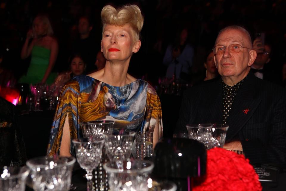 Tilda Swinton and Jean Paul Gaultier (Photographs by James Peltekian)