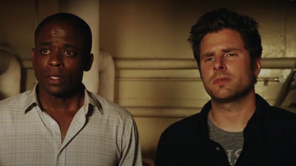 James Roday Rodriguez and Dulé Hill in Season 8 of Psych screenshot