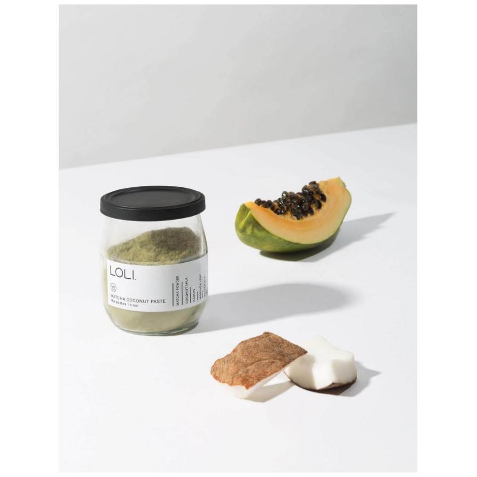 <a href="https://lolibeauty.com/" target="_blank" rel="noopener noreferrer">LOLI Beauty</a> considers itself the first zero-waste organic beauty brand. Its products come in food-grade glass jars that can be reused again and again. Additionally, LOLI eliminates 95 percent of water, fillers, synthetics and chemicals from its products, <a href="https://lolibeauty.com/pages/our-story" target="_blank" rel="noopener noreferrer">according to its website</a>.<strong><br /><br />﻿<a href="https://lolibeauty.com/products/matcha-coconut-paste" target="_blank" rel="noopener noreferrer">Get LOLI Beauty matcha coconut paste for $48</a>.</strong>