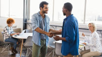 <p>Building relationships in the workplace can make your career more meaningful. Having connections with a large and diverse network of people can be an invaluable resource to <a href="https://www.gobankingrates.com/making-money/jobs/steps-career-back-on-track/?utm_campaign=1145989&utm_source=yahoo.com&utm_content=2&utm_medium=rss" rel="nofollow noopener" target="_blank" data-ylk="slk:advancing your career or tackling roadblocks;elm:context_link;itc:0;sec:content-canvas" class="link ">advancing your career or tackling roadblocks</a> that may come up, according to Jonathan Bennett, a certified counselor and creator of the advice website The Popular Man.</p> <p><strong><em>Check It Out:<a href="https://www.gobankingrates.com/money/jobs/career-mistakes-avoid-during-economic-downturn/?utm_campaign=1145989&utm_source=yahoo.com&utm_content=3&utm_medium=rss" rel="nofollow noopener" target="_blank" data-ylk="slk:6 Career Mistakes To Avoid During an Economic Downturn;elm:context_link;itc:0;sec:content-canvas" class="link ">6 Career Mistakes To Avoid During an Economic Downturn</a><br> Discover: <a href="https://www.gobankingrates.com/saving-money/savings-advice/cities-plenty-jobs-cheap-housing/?utm_campaign=1145989&utm_source=yahoo.com&utm_content=4&utm_medium=rss" rel="nofollow noopener" target="_blank" data-ylk="slk:10 US Cities With Plenty of Jobs and Cheap Housing;elm:context_link;itc:0;sec:content-canvas" class="link ">10 US Cities With Plenty of Jobs and Cheap Housing</a></em></strong></p> <p>"Employees should be creating meaningful relationships with everyone in their sphere of influence: managers, co-workers, subordinates, clients and even the janitor," Bennett said.</p> <p><strong><em>See:</em> </strong><em><strong><a href="https://www.gobankingrates.com/money/side-gigs/most-lucrative-side-hustles-people-over-50/?utm_campaign=1145989&utm_source=yahoo.com&utm_content=5&utm_medium=rss" rel="nofollow noopener" target="_blank" data-ylk="slk:27 Most Lucrative Side Hustles for People Over 50;elm:context_link;itc:0;sec:content-canvas" class="link ">27 Most Lucrative Side Hustles for People Over 50</a></strong></em></p> <p>If you're wondering how to make friends at work, GOBankingRates spoke to experts who shared these 15 relationship-building tips. <a href="https://www.gobankingrates.com/money/jobs/building-relationships-at-work/?utm_campaign=1145989&utm_source=yahoo.com&utm_content=6&utm_medium=rss" rel="nofollow noopener" target="_blank" data-ylk="slk:Click through to learn the soft skills that will really put your career on track.;elm:context_link;itc:0;sec:content-canvas" class="link ">Click through to learn the soft skills that will really put your career on track.</a></p> <p><em><small>Last updated: Oct. 13, 2021</small></em></p> <p><small>Image Credits: Shutterstock.com</small></p>