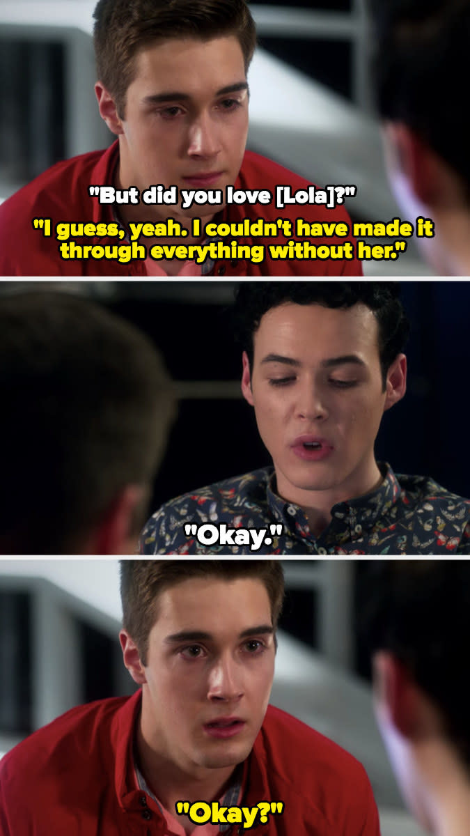 Miles admits he loved Lola; Tristan just says "okay"