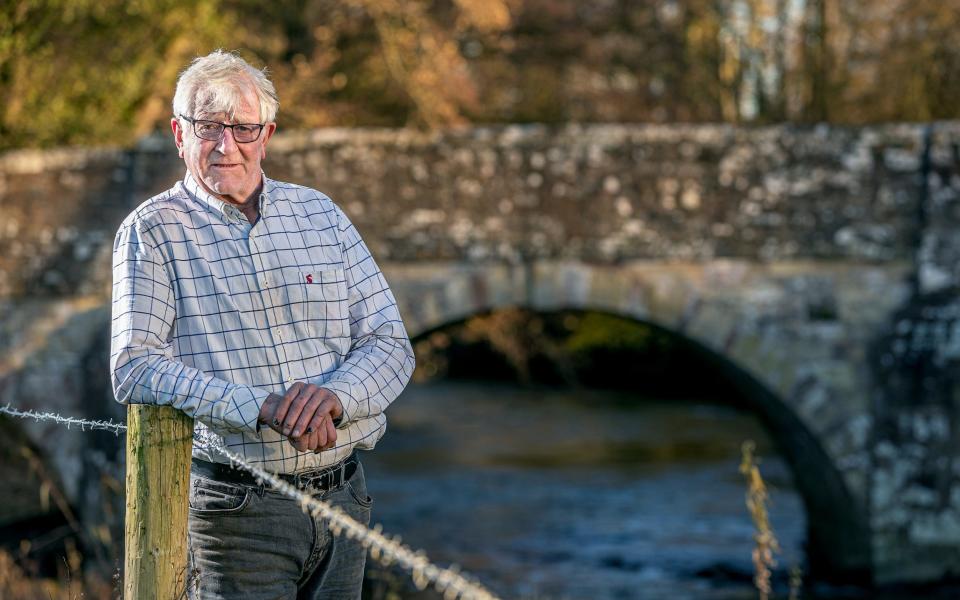 John Price pictured on the banks of the Lugg