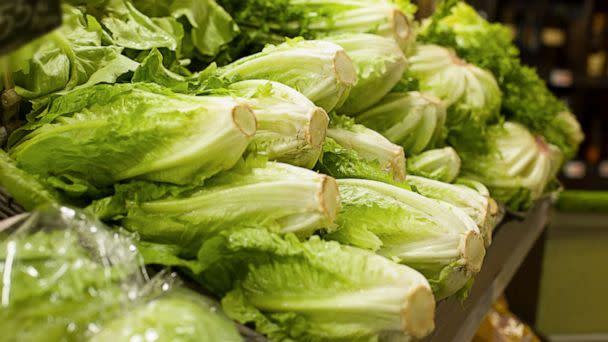 PHOTO: RRomaine lettuce is displayed at a store in a stock photo. (Natissima/iStockphoto via Getty Images)