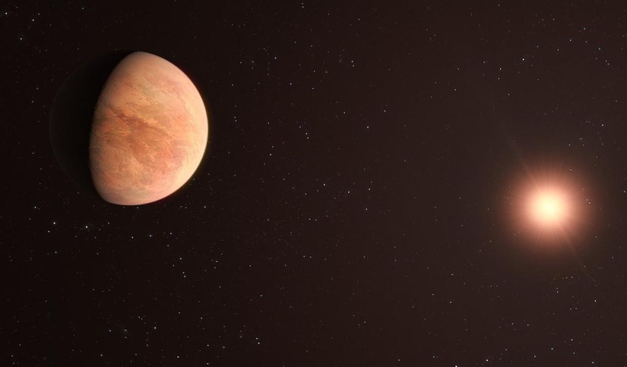 Visión artística del exoplaneta L 98-59 b que, con la mitad de la masa terrestre, es el más ligero detectado hasta ahora por velicidad radial ESO/M. Kornmesser
