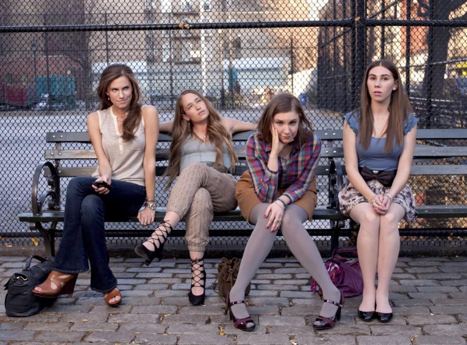 <div class="inline-image__caption"><p>The cast of HBO's Girls (L-R): Allison Williams, Jemima Kirke, Lena Dunham, Zosia Mamet</p></div> <div class="inline-image__credit">HBO</div>