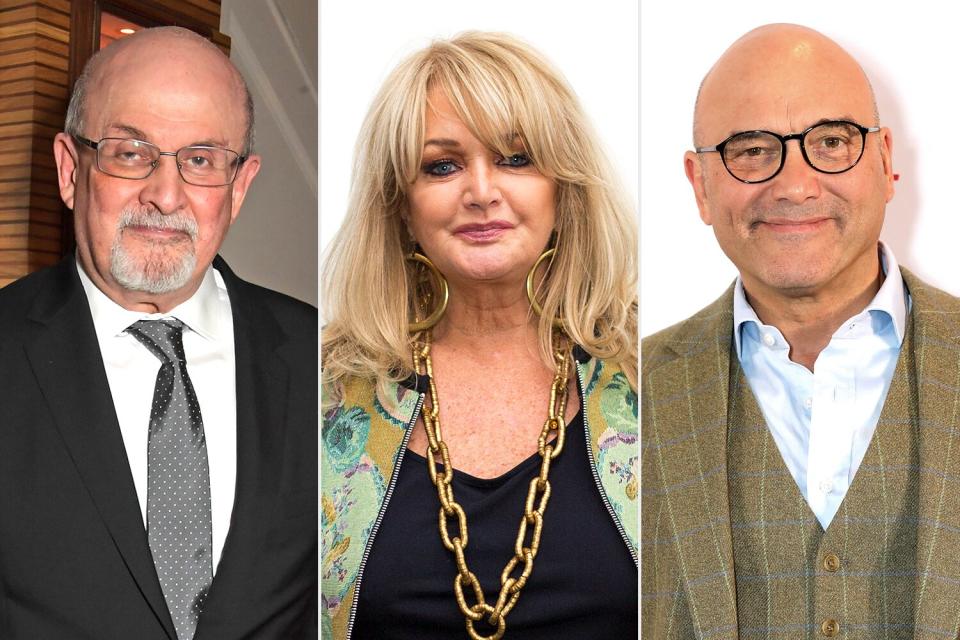 Salman Rushdie, Bonnie Tyler, Gregg Wallace