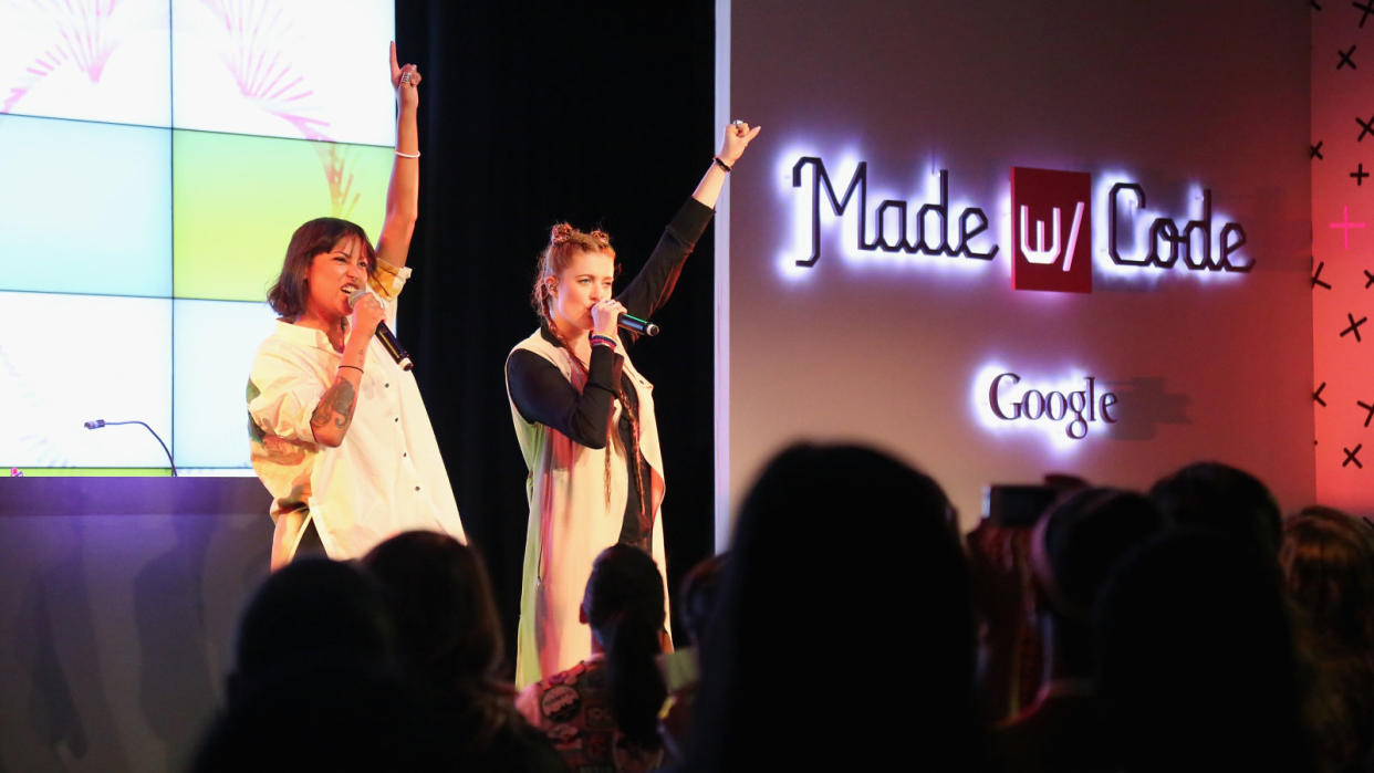 attends the "Google's Made With Code" Launch Event To Inspire Girls To Code Hosted By Mindy Kaling And Featuring Chelsea Clinton at Skylight Modern on June 19, 2014 in New York City.