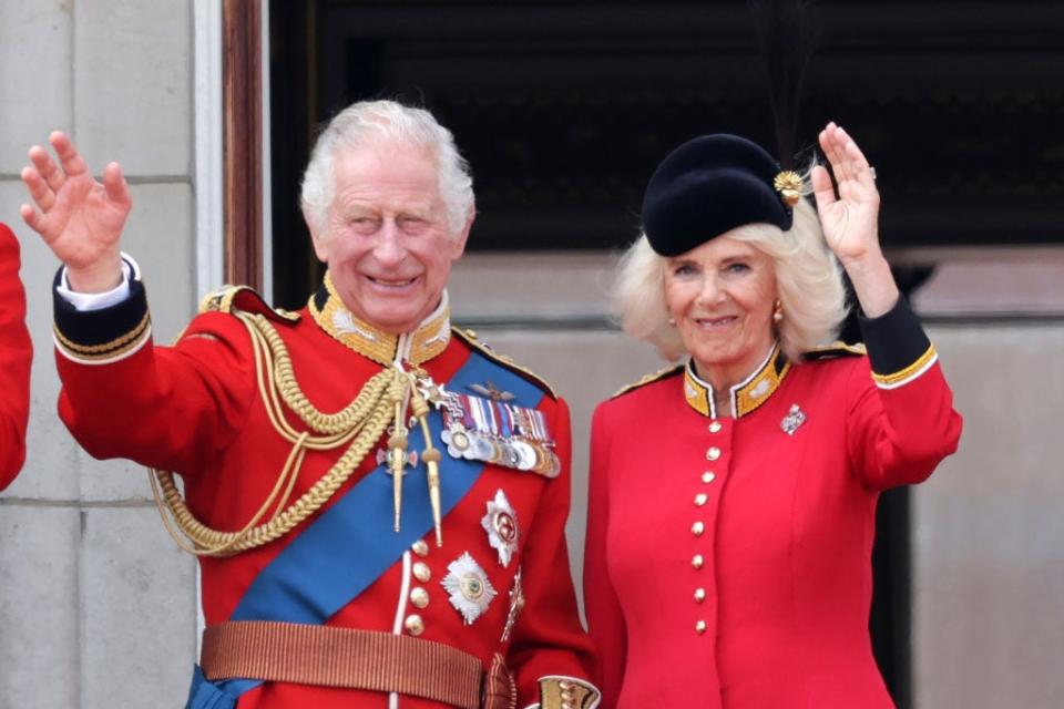 King Charles and Queen Camilla at Trooping the Colour 2023.