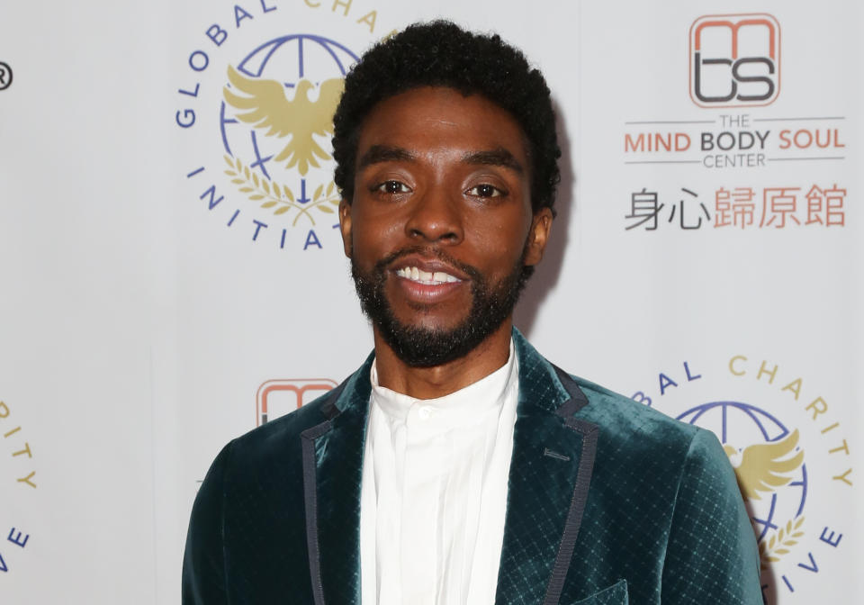 Chadwick Boseman attends the Global Charity Initiative Benefit at The Beverly Hilton Hotel on October 27, 2019. (Photo by Paul Archuleta/Getty Images)