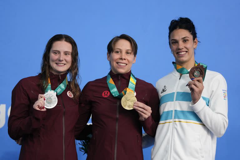 En la cuarta jornada, Macarena Ceballos se quedó con la medalla de bronce en la categoría femenina de 100 metros pecho