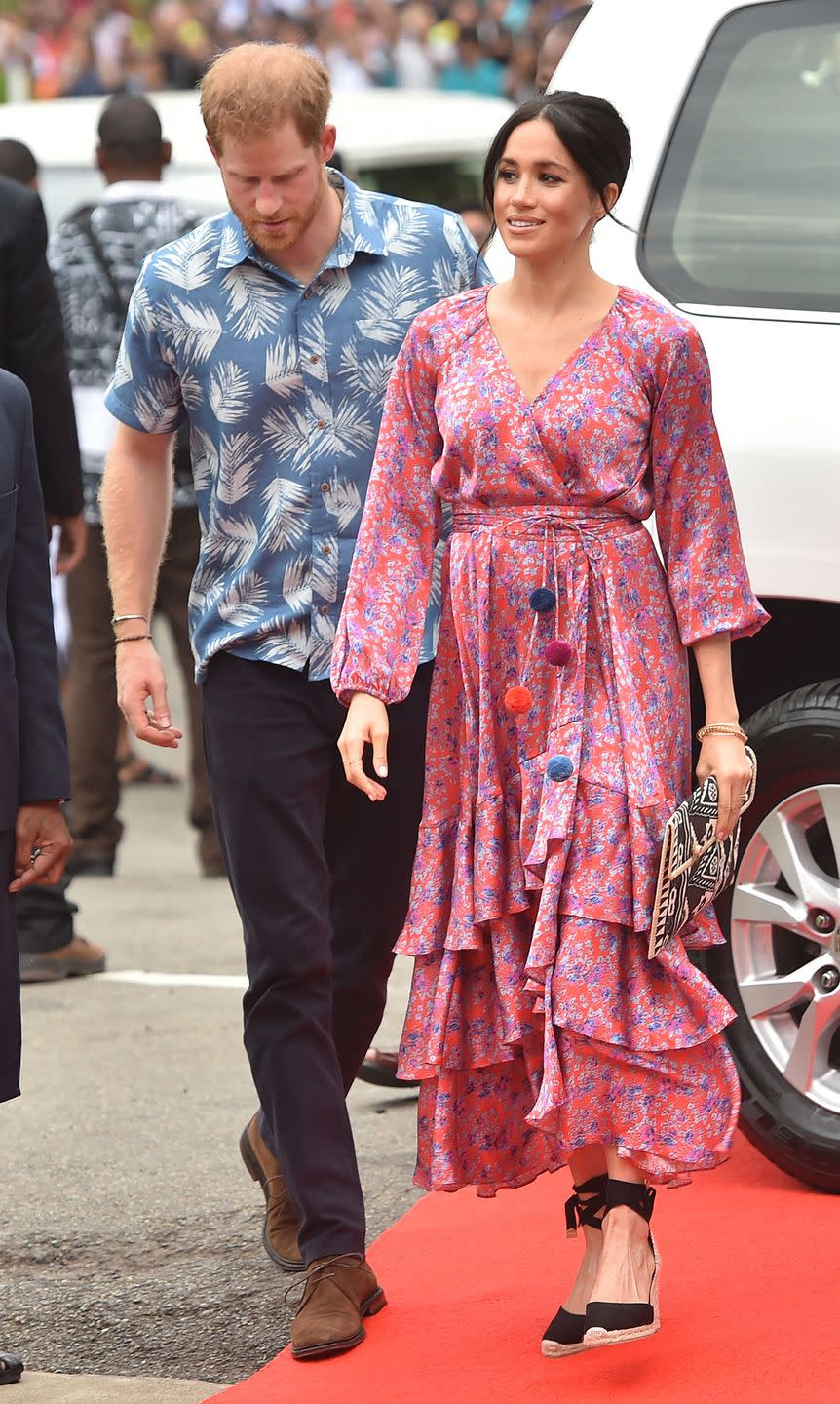 meghan markle pink dress