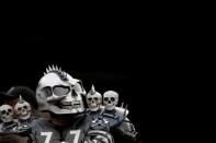 Oct 19, 2017; Oakland, CA, USA; An Oakland Raiders fan looks towards the scoreboard during a break in the action against the Kansas City Chiefs in the first quarter at Oakland Coliseum. The Raiders defeated the Chiefs 31-30. Mandatory Credit: Cary Edmondson-USA TODAY Sports