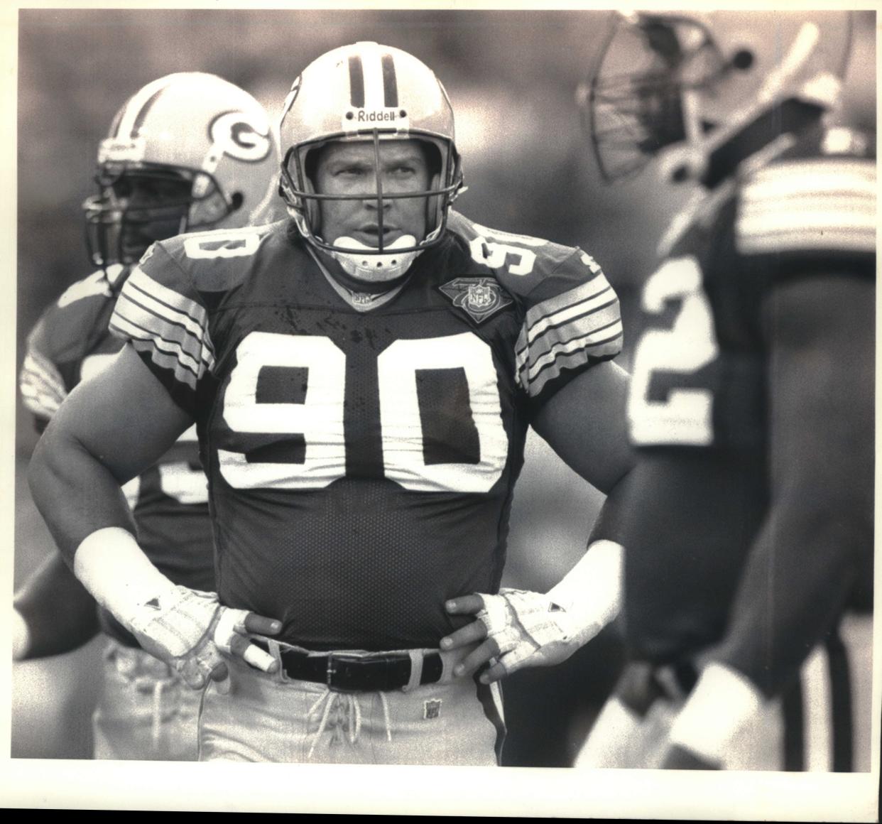 Steve McMichael started 14 games for the Packers in 1994 but saw his action severely limited the second half of the season.