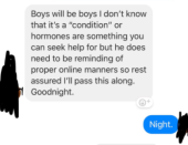 <p>Despite grandma's claim that 'boys will be boys', here's hoping she gives him a good talking to.</p>