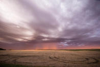 <p>Due to the incredible spectrum of colors, it is hard to believe that the magical time lapse is real. Mike says it is his best work to date. Mike, who hails from Arizona, said, “This was undoubtedly one of the most incredible scenes I’ve witnessed since I began chasing storms eight years ago.” (Photo: Mike Olbinski/Caters News) </p>