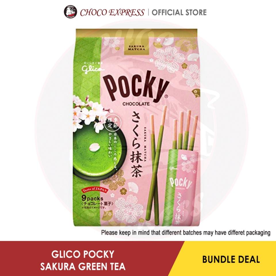 Glico Pocky Big Pack Sakura Green Tea. (Photo: Shopee SG)