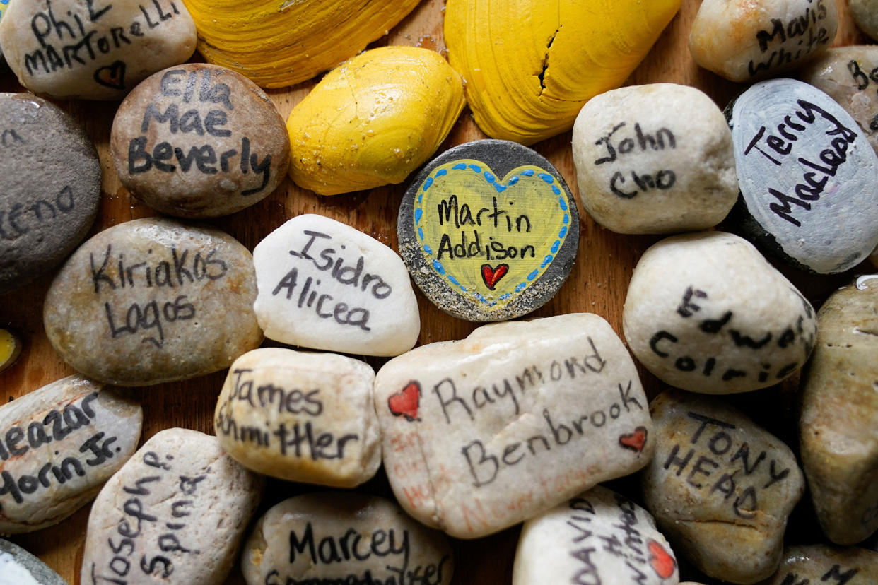 Covid Memorial New Jersey - Credit: Seth Wenig/AP