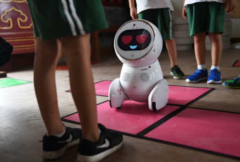 The Keeko robots cost about 10,000 yuan ($1,500) -- roughly equivalent to the monthly salary of a Chinese kindergarten teacher