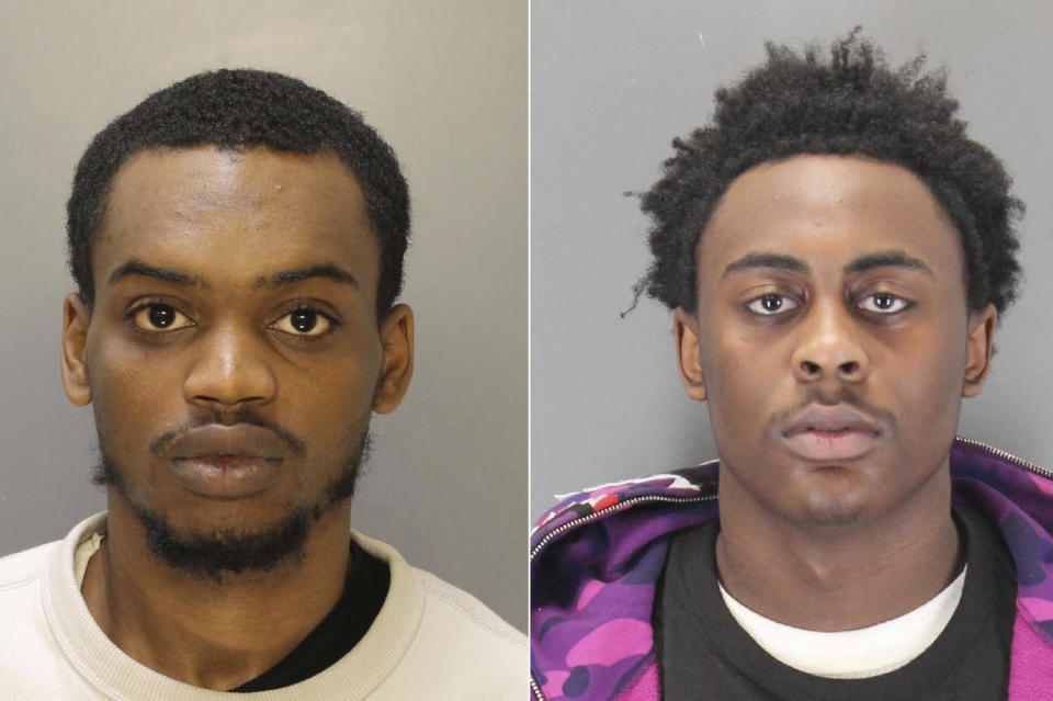This combo from photos provided by Philadelphia Dept. of Prisons shows Nasir Grant, left, and Ameen Hurst. / Credit: Philadelphia Dept. of Prisons via AP