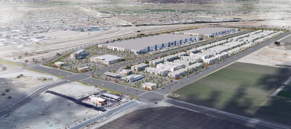 A rendering showing a potential design of The Oasis at Indio development.