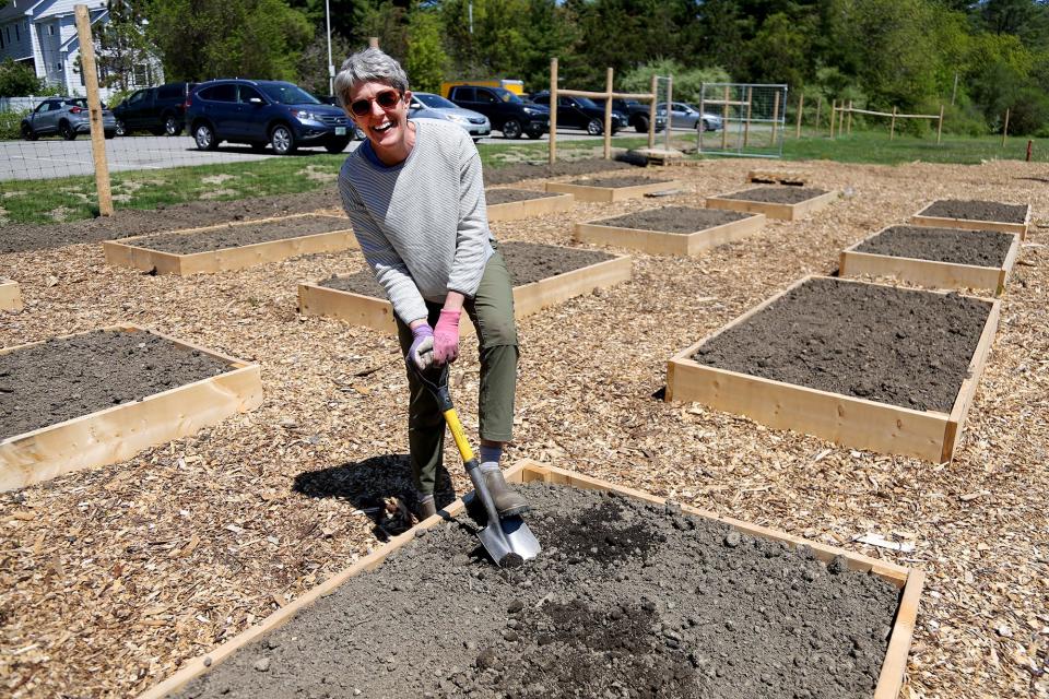 Portsmouth Community Garden Board of Directors President Tricia Donohue is excited to open the garden this Saturday.