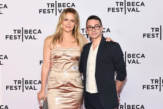 <p>Jamie McCarthy/Getty</p> Alicia Silverstone and Christian Siriano