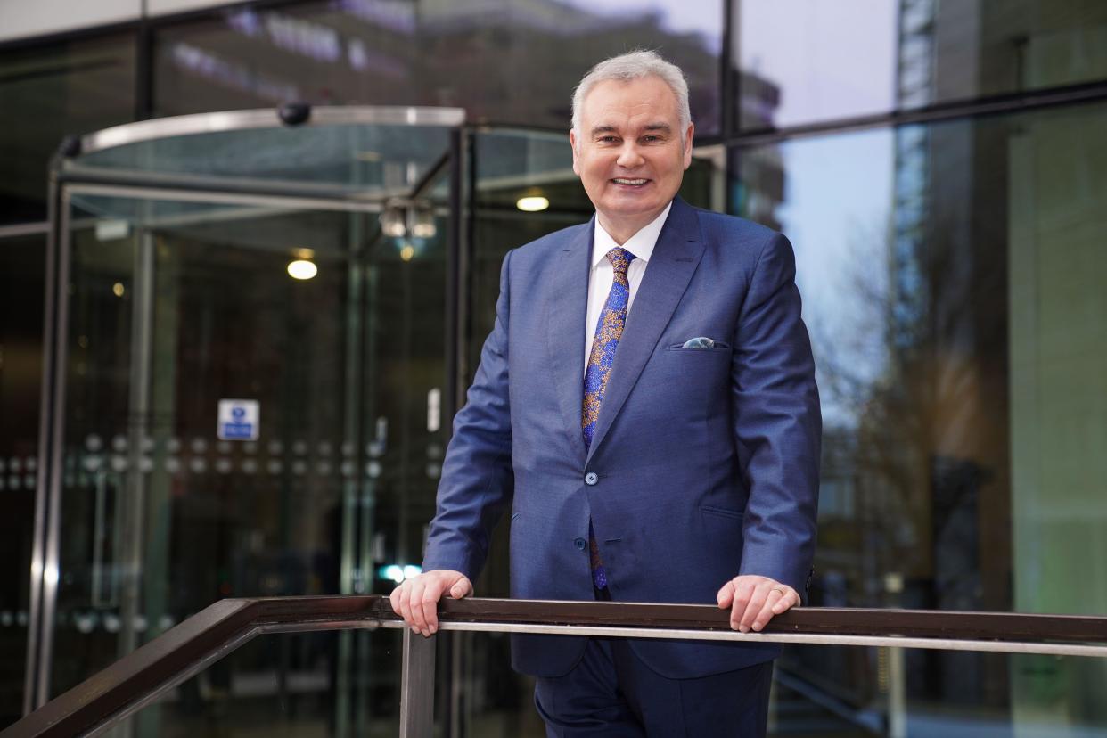 File photo dated 03/01/22 of TV presenter Eamonn Holmes leaving the offices of GB News at The Point in Paddington, London. Holmes has accused his former bosses at ITV of being 